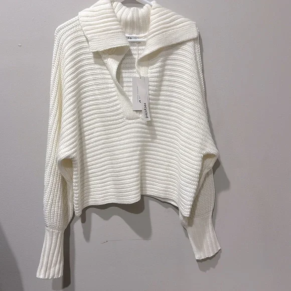 ASOS NA-KD Big Collar Chunky Knitted Sweater - Picture 6 of 8